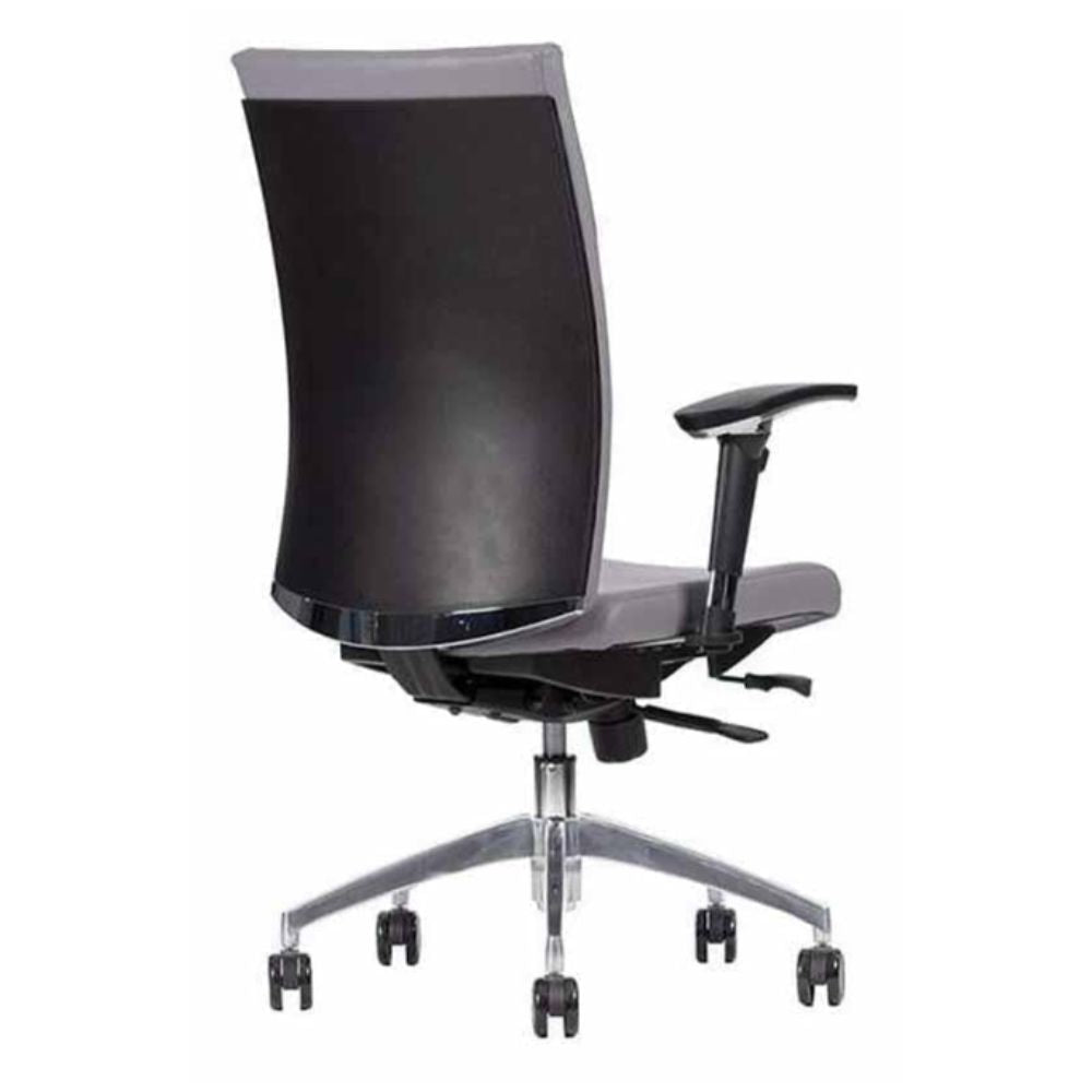 SILLA TECHNO DRIVE RESPALDO BAJO | Silla Directiva Empresa Compañia Organización Uso Gerencial | Base Estrella Aluminio con Rodajas | Varios Colores | Poliuretano Inyectado | Interior - DRIVE RESPALDO BAJO Addison - Techno - NOGAL BEAT - Silla para oficina