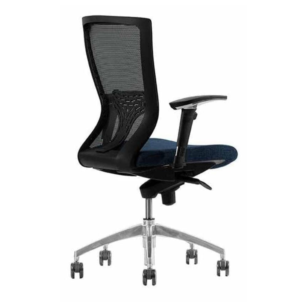 SILLA TECHNO WEB RESPALDO BAJO | Silla Operativa Oficina Empresa Trabajo Horas de Trabajo Laboral | Base Estrella Aluminio con Rodajas | Varios Colores | Smartmesh | Interior - WEB RESPALDO BAJO Addison - Techno - NOGAL BEAT - Silla para oficina