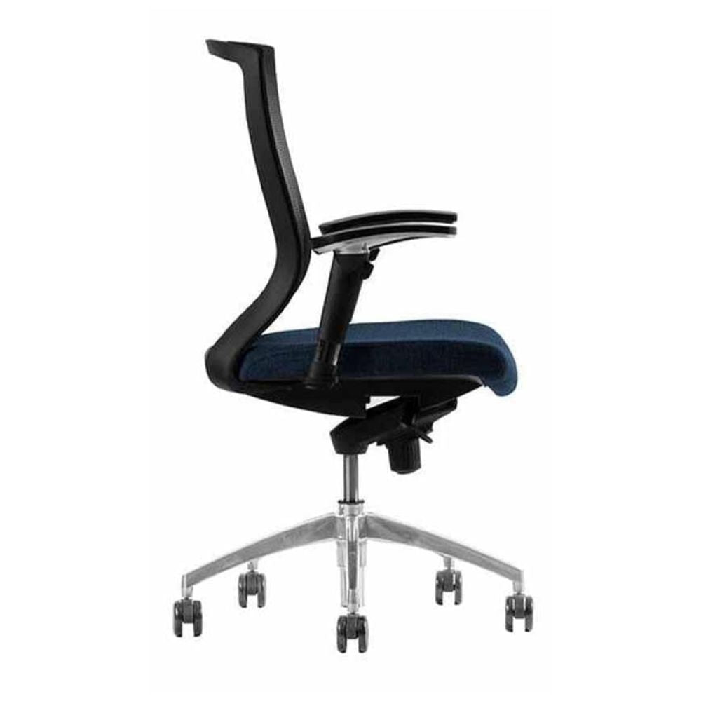 SILLA TECHNO WEB RESPALDO BAJO | Silla Operativa Oficina Empresa Trabajo Horas de Trabajo Laboral | Base Estrella Aluminio con Rodajas | Varios Colores | Smartmesh | Interior - WEB RESPALDO BAJO Addison - Techno - NOGAL BEAT - Silla para oficina
