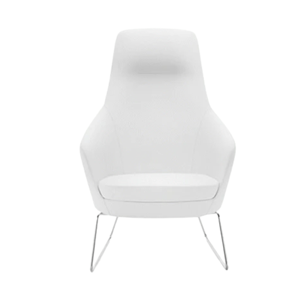 Sillón de Recepción 1 Plaza - LABENZE NORA - Varios Colores - Tapizado con Respaldo Alto y Descansabrazos - 155 - 20240 - CRO - TAP0 - Labenze - NOGAL BEAT - Sillon