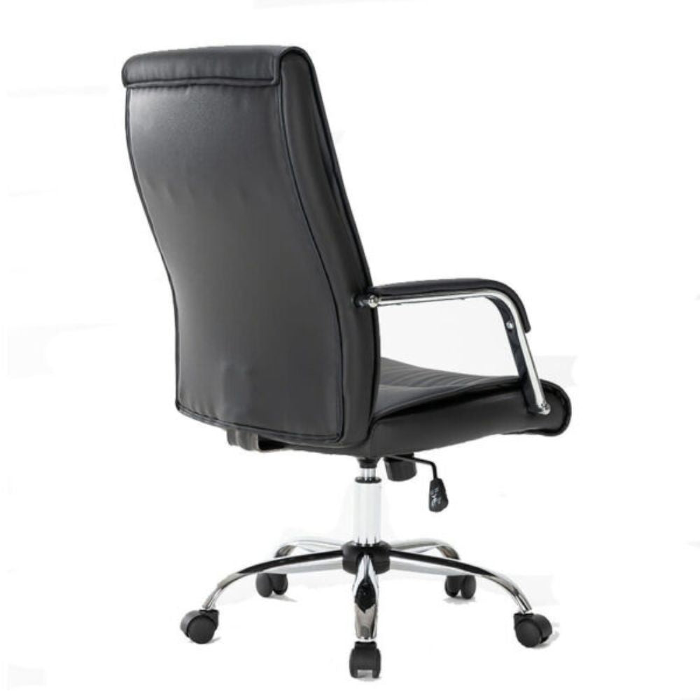 SILLÓN OFIK 1008 MAGNUS | Sillón de Visita para Oficina | Base Cromada | Piel Sintética | Interior - 1008 - OFIK - NOGAL BEAT - Sillas de oficina