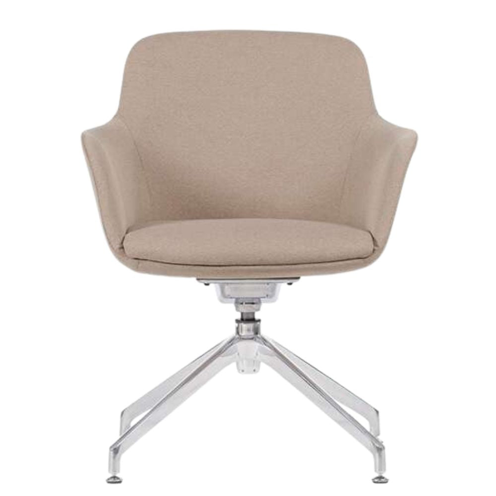 Sillón Para Recepción y Áreas De Espera - TECHNO HUB FIJA - Varios Colores - Tapizado - Hub Fija Addison - Techno - NOGAL BEAT - silla