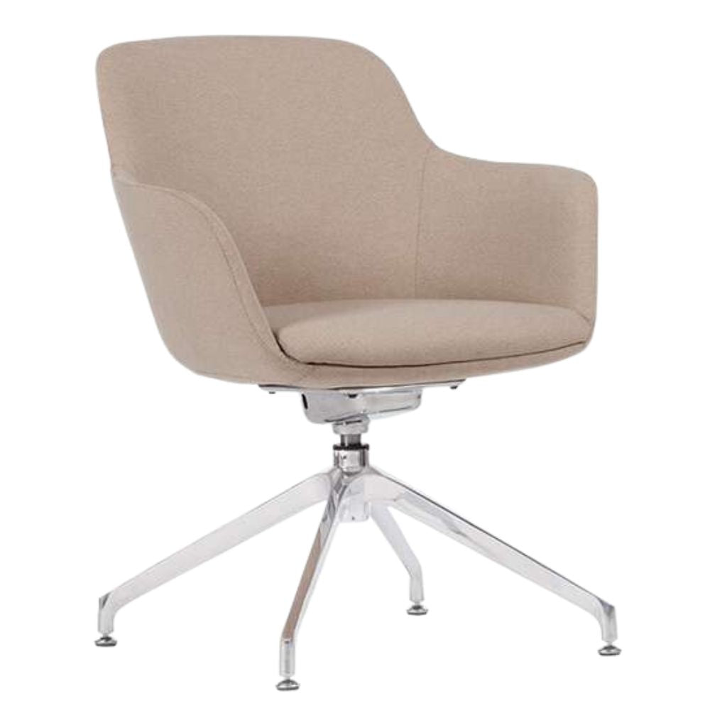 Sillón Para Recepción y Áreas De Espera - TECHNO HUB FIJA - Varios Colores - Tapizado - Hub Fija Addison - Techno - NOGAL BEAT - silla