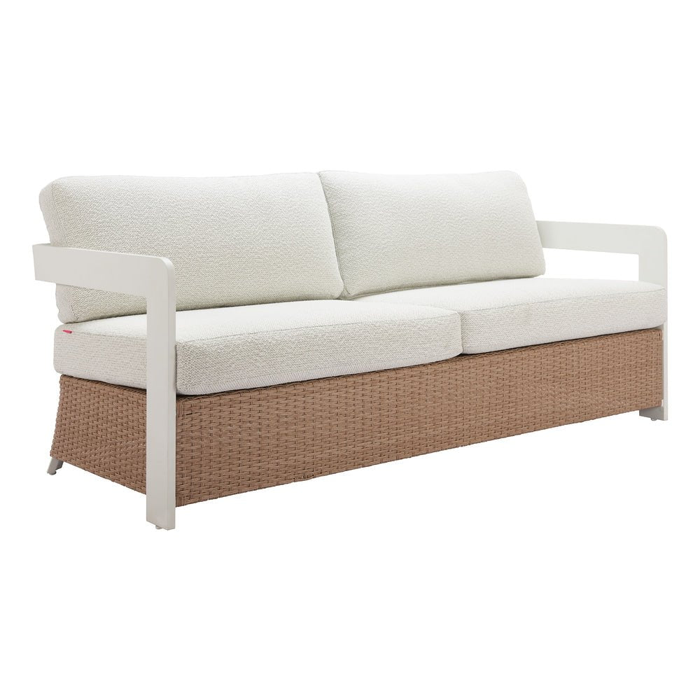 Sofá de Terraza para Áreas de Estar 2 Plazas - ZUO GELO - Varios Colores - Asiento y Respaldo Tapizados con Tela para Exterior - 704135 - Zuo - NOGAL BEAT - Sofá de Terraza