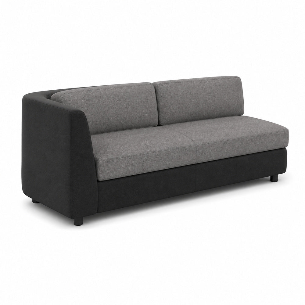 Sofá Modular Izquierdo - VERSA OFFSET - Frente 165 cm - VO-574IS - VERSA - NOGAL BEAT - Sillón Ocasional