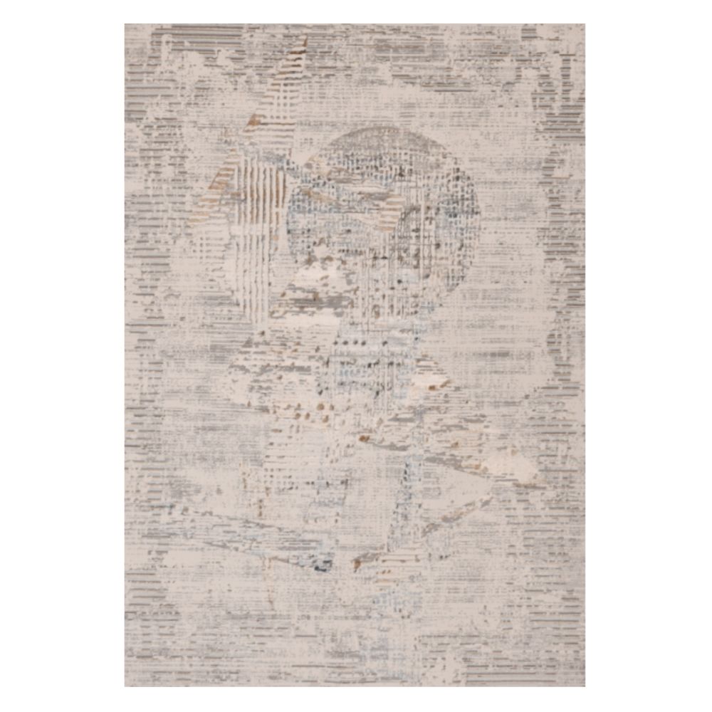 Tapete Decorativo para Recibidor - LAVIN ZARIA T2234 - Gris Crema - Rectangular y Circular Varias Medidas - T2234 - 60 x 90 - LAVIN - NOGAL BEAT - Tapetes