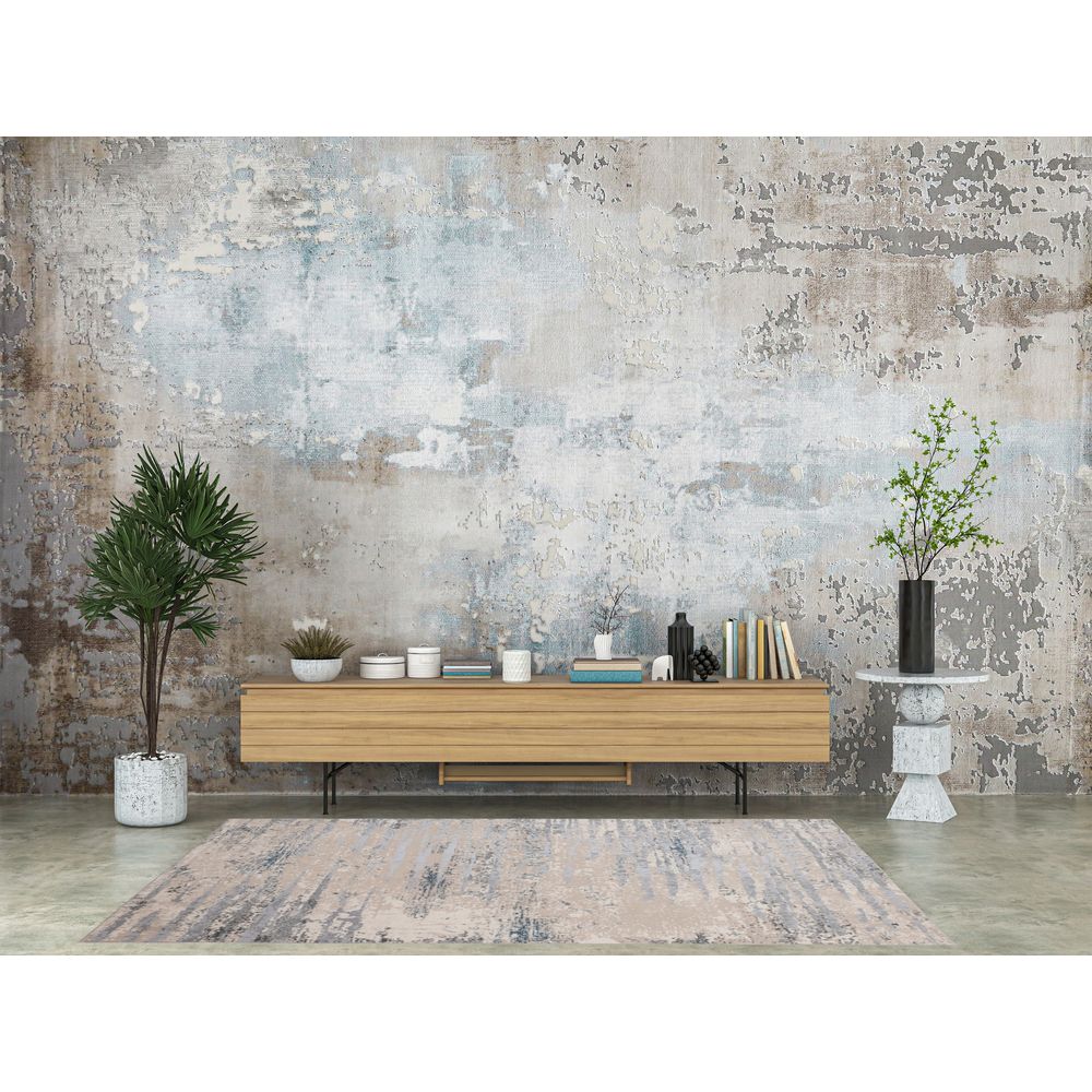 TAPETE LAVIN MARDIN T4008 | Tapete Decorativo para Recepción Hotel Hogar Departamento Sala | GRIS GRIS | Varias Medidas | Rectangular | Interior - T4008-60x90 - LAVIN - NOGAL BEAT - Tapetes