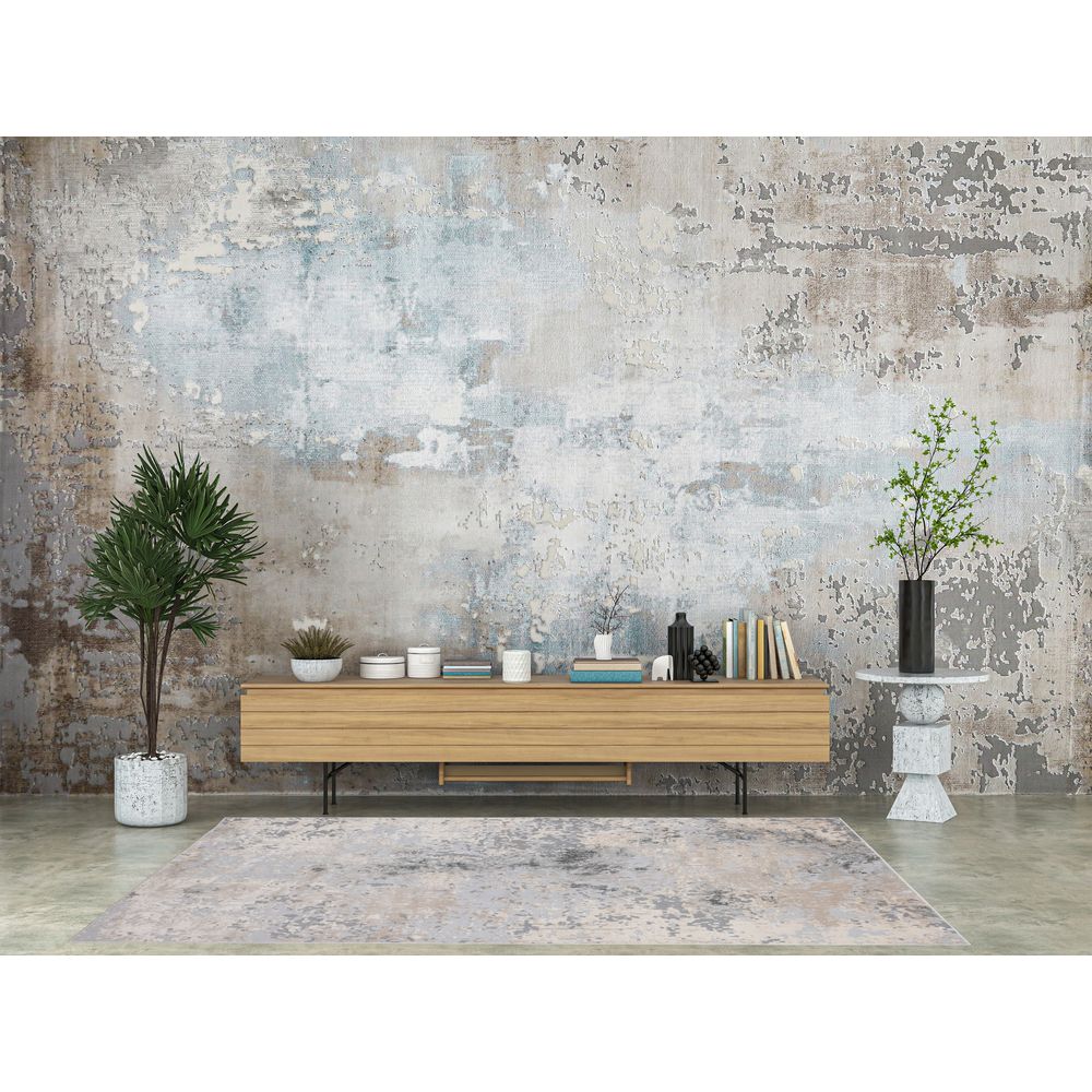 TAPETE LAVIN MARDIN T4011 | Tapete Decorativo para Recepción Hotel Hogar Departamento Sala | GRIS GRIS | Varias Medidas | Rectangular | Interior - T4011-60x90 - LAVIN - NOGAL BEAT - Tapetes