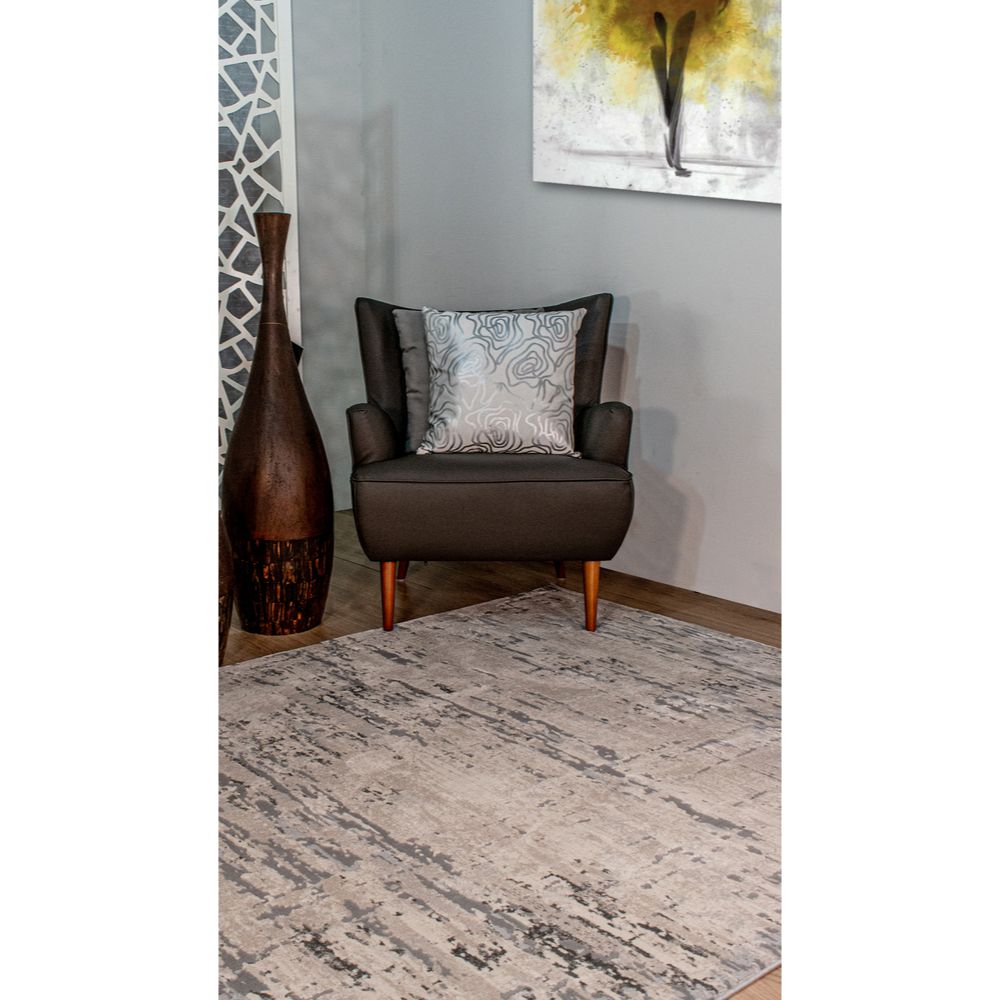 TAPETE LAVIN MARDIN T4013 | Tapete Decorativo para Recepción Hotel Hogar Departamento Sala | GRIS GRIS | Varias Medidas | Rectangular | Interior - T4013-60x90 - LAVIN - NOGAL BEAT - Tapetes