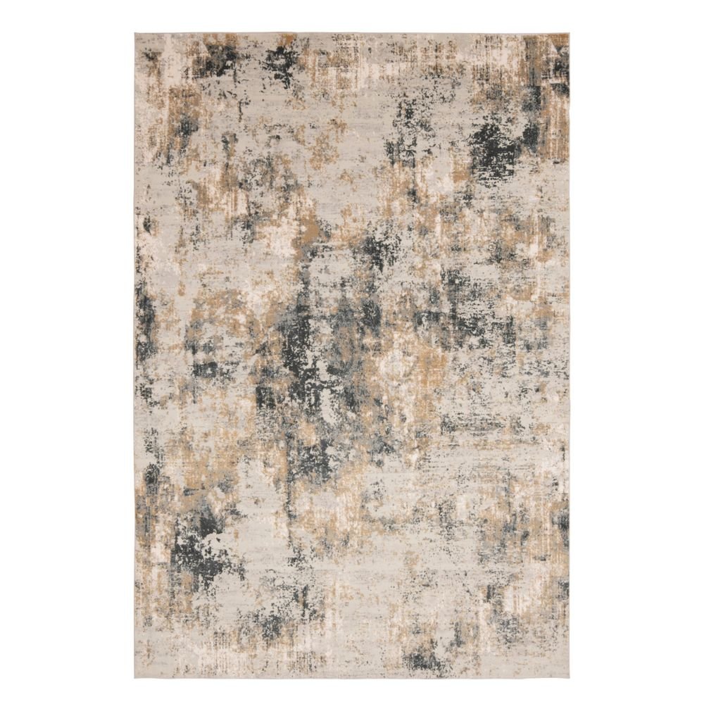 TAPETE LAVIN RENNES U2047 | Tapete Decorativo para Recepción Hotel Hogar Departamento Sala | GRIS CREMA ORO | Varias Medidas | Rectangular | Interior - U2047-60 x 90 - LAVIN - NOGAL BEAT - Tapetes