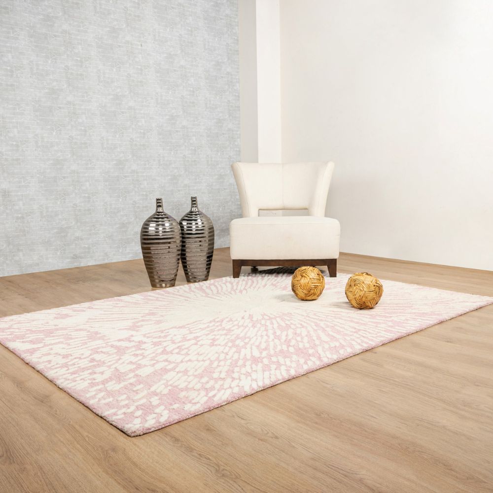 TAPETE LAVIN VANI D2008 | Tapete Decorativo para Recepción Hotel Hogar Departamento Sala | ROSA CREMA | Varias Medidas | Rectangular | Interior - D2008-60 x 90 - LAVIN - NOGAL BEAT - Tapetes