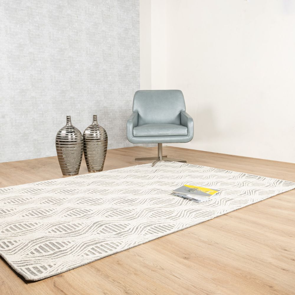 TAPETE LAVIN VANI D2009 | Tapete Decorativo para Recepción Hotel Hogar Departamento Sala | GRIS CREMA | Varias Medidas | Rectangular | Interior - D2009-60 x 90 - LAVIN - NOGAL BEAT - Tapetes