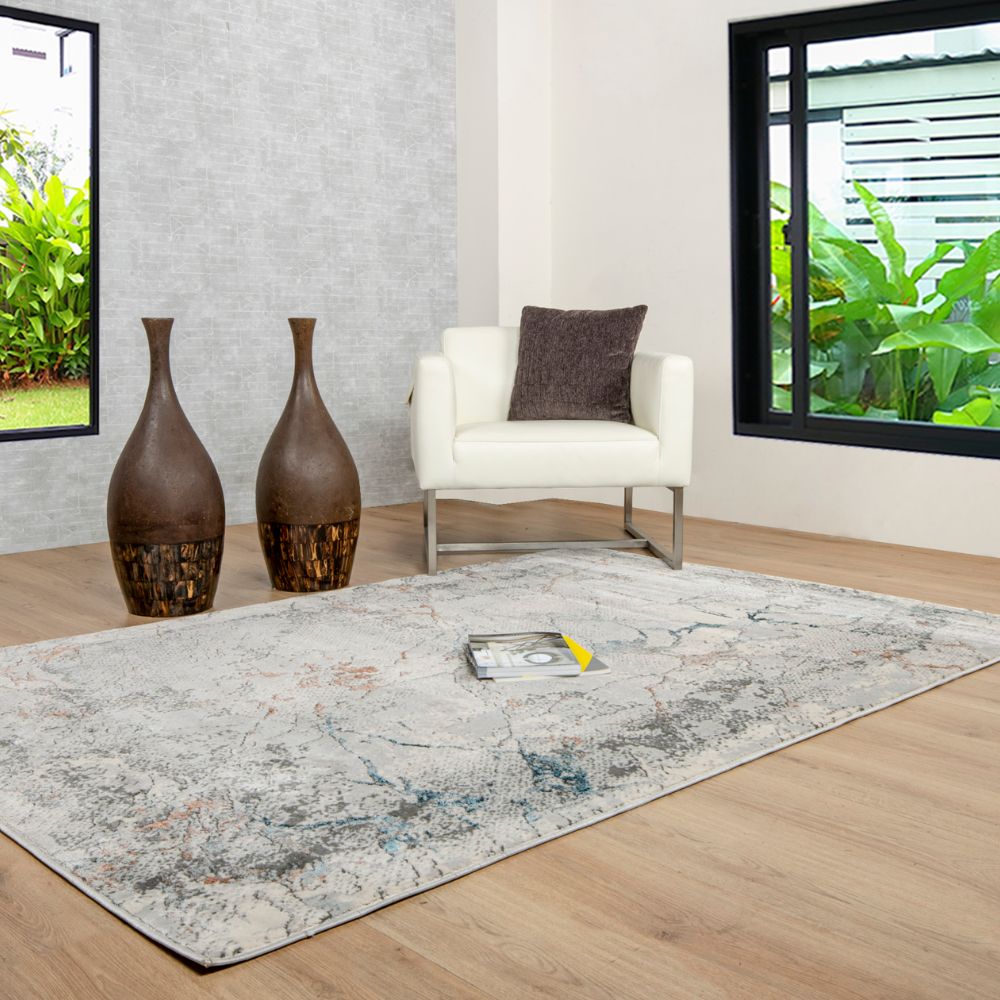 TAPETE LAVIN YEMINA T4042 | Tapete Decorativo para Recepción Hotel Hogar Departamento Sala | GRIS OCRE | Varias Medidas | Rectangular y Circular | Interior - T4042-60 x 90 - LAVIN - NOGAL BEAT - Tapetes