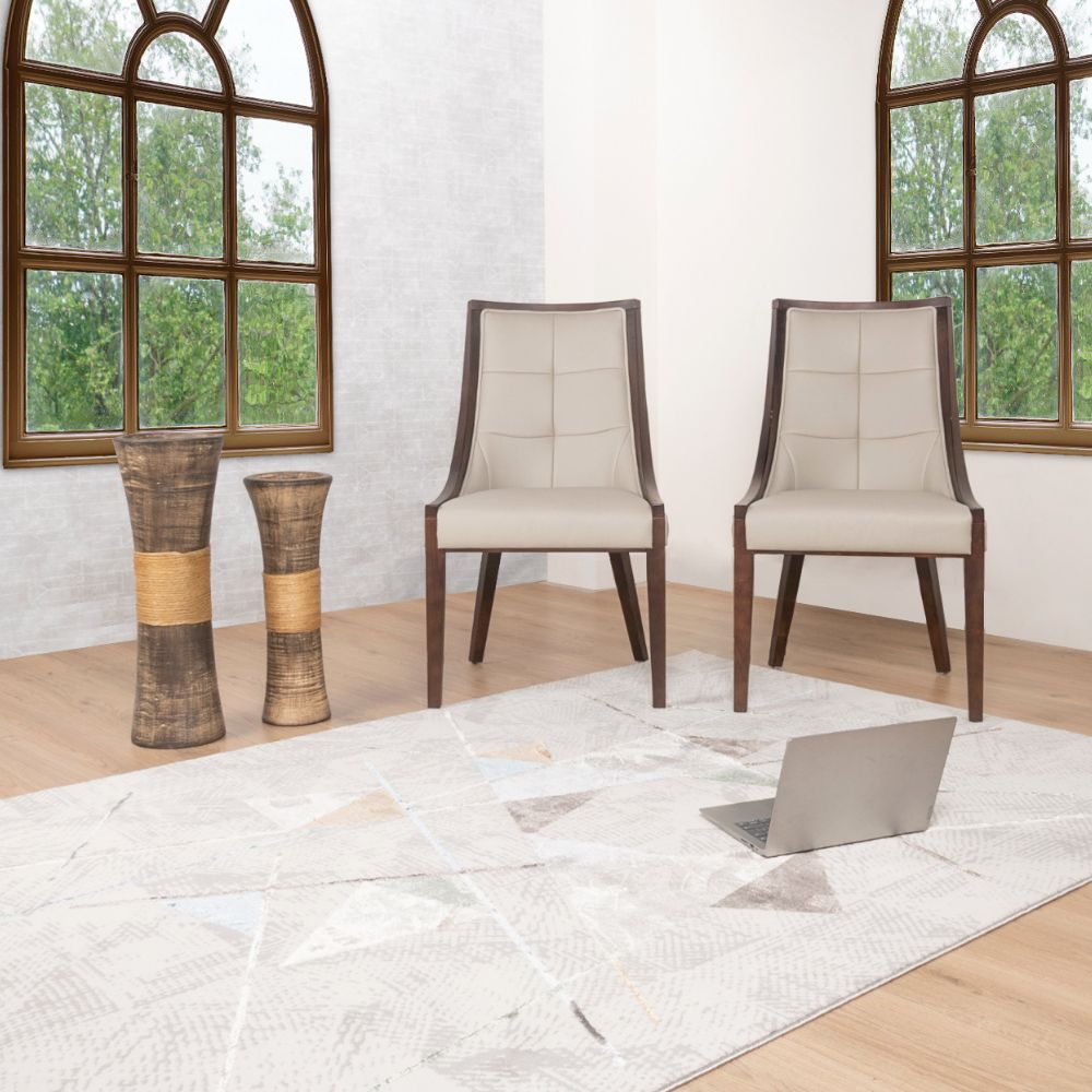 TAPETE LAVIN ZARIA T2181 | Tapete Decorativo para Recepción Hotel Hogar Departamento Sala | GRIS CREMA | Varias Medidas | Rectangular y Circular | Interior - T2181-60 x 90 - LAVIN - NOGAL BEAT - Tapetes