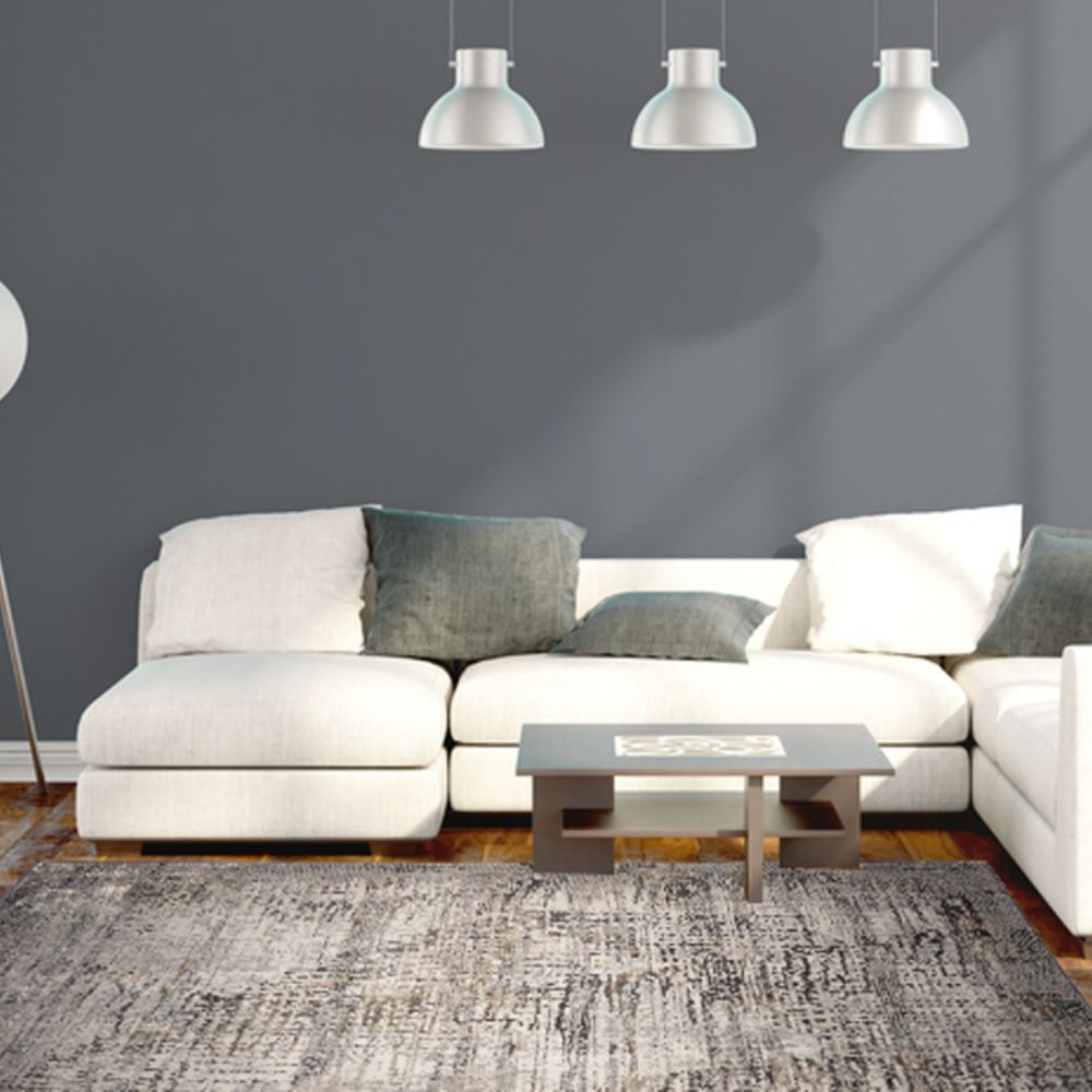 TAPETE LAVIN ZARIA T2188 | Tapete Decorativo para Recepción Hotel Hogar Departamento Sala | GRIS CREMA | Varias Medidas | Rectangular y Circular | Interior - T2188-60 x 90 - LAVIN - NOGAL BEAT - Tapetes