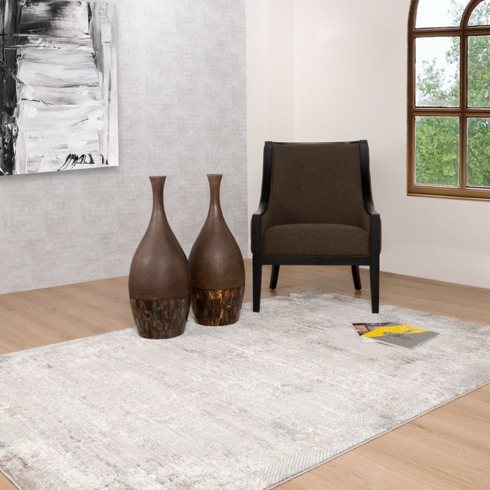 TAPETE LAVIN ZARIA T2188 | Tapete Decorativo para Recepción Hotel Hogar Departamento Sala | GRIS CREMA | Varias Medidas | Rectangular y Circular | Interior - T2188-60 x 90 - LAVIN - NOGAL BEAT - Tapetes