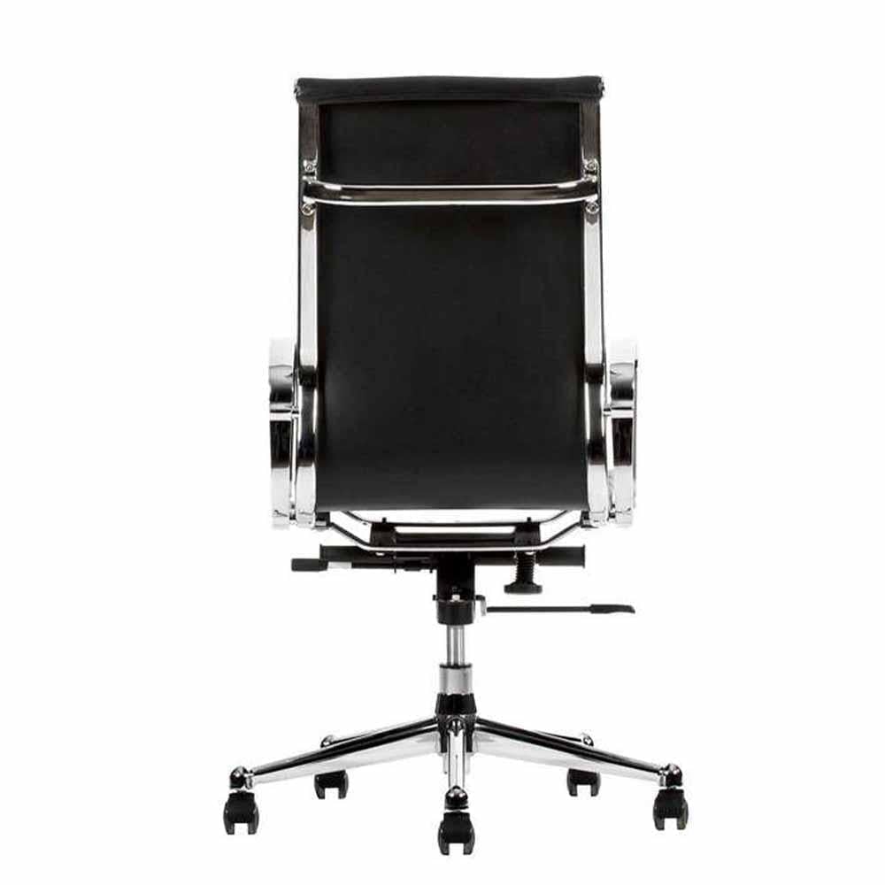 Techno Silla Skin Respaldo Alto Technoleather Base Estrella Acero Cromado - SKIN RESPALDO ALTO - Techno - NOGAL BEAT - Silla para oficina