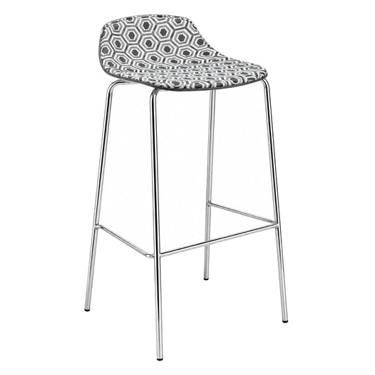 Banco Alto Bicolor para Barra y Cafetería - LABENZE ALHAMBRA banco 157-30000 - Varios Colores - Tecnopolímero Coinyección Bicolor con Base de Acero