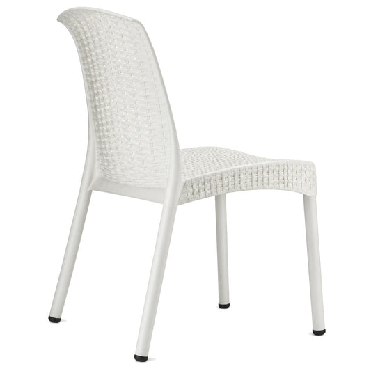 Silla Diseño Tejido - LABENZE OLIMPIA 155-08550 - Blanco - Estructura Aluminio Cubierta