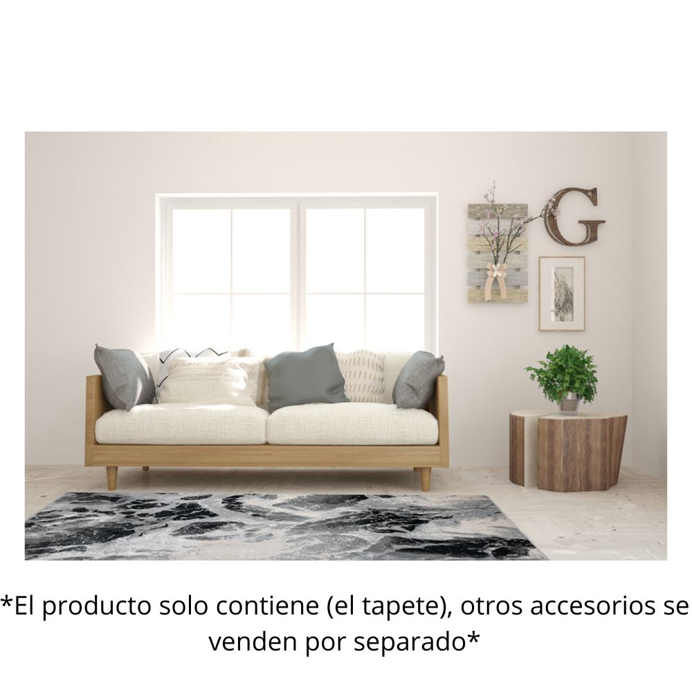 TAPETE LAVIN ARTEMA U6009 | Tapete Decorativo para Recepción Hotel Hogar Departamento Sala | GRIS PLATA | Varias Medidas | Rectangular Circular | Interior