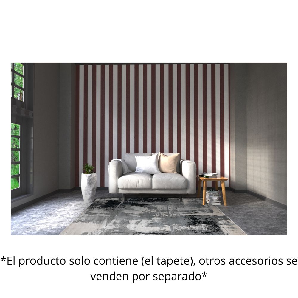 TAPETE LAVIN ARTEMA U6013 | Tapete Decorativo para Recepción Hotel Hogar Departamento Sala | GRIS PLATA | Varias Medidas | Rectangular Circular | Interior | Hotel Habitación Airbnb Sala Recamara Estudio