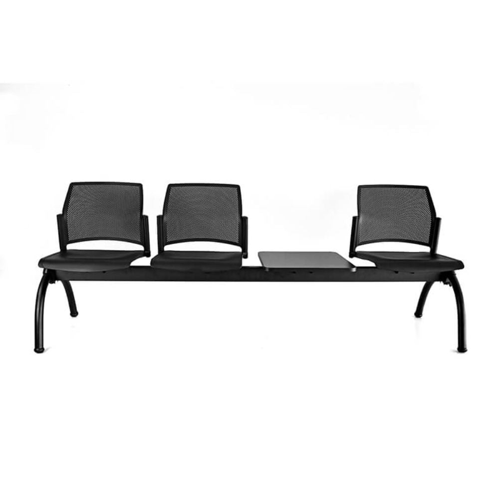 Banca para Sala de Espera 3 Plazas y Mesa - LABENZE REPLAY 108-6004M - Varios Colores - Respaldo Multiperforado y Estructura Negra Banca De Visita Para Oficina Banca Para Sala De Espera Banca Para Recepción Banca Para Sala De Juntas Banca Para Sala De Conferencias Banca Para Área De Espera Banca Para Sala De Reuniones Banca Para Oficina Minimalista Banca Para Oficina De Marketing Banca Para Oficina De Ventas Banco De Aeropuerto Banco De Estación De Tren Banco De Terminal De Autobús Banco De Gimnasio Banco D