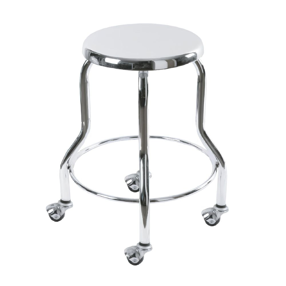 Banquillo Bajo para Consultorio - NEXUS FLEX VOM1202 - Con Ruedas - Cromado - Estructura Acero Consultorios médicos generales Consultorios odontológicos Clínicas de fisioterapia y rehabilitación Consultorios de ginecología y pediatría Hospitales (áreas de consulta externa y hospitalización) Clínicas privadas y de diagnóstico Consultorios de nutrición y psicología Laboratorios clínicos Centros de salud comunitarios Clínicas escolares y universitarias Unidades médicas móviles Consultorios