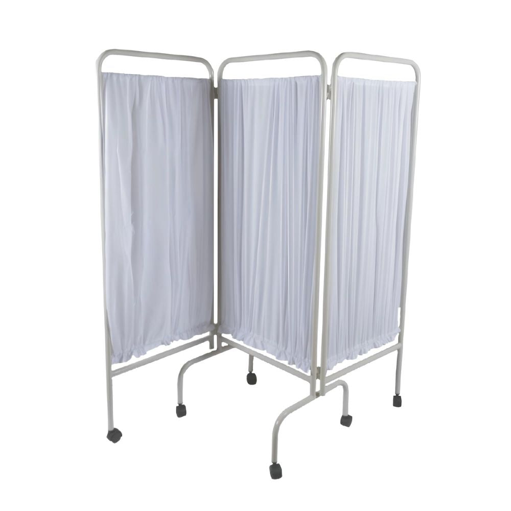 Biombo Esmaltado para Consultorio - NEXUS FLEX VOM1542 - 3 Hojas - Soporte Cortina de Acero y Tela de Popelina Blanca Biombo Esmaltado Para Consultório Mobiliário Médico Biombo Médico Esmaltado Biombo De Consultório Esmaltado Biombo Clínico De Muebles Médicos Biombo Esmaltado Para Clínicas Biombo Hospitalario Esmaltado Biombo Médico Para Consultorio Biombo De Acero Esmaltado Muebles Médicos Para Consultorio Biombo Clínico De Hospital Biombo Esmaltado Para Divisiones Clínicas Biombo Médico De Calidad
