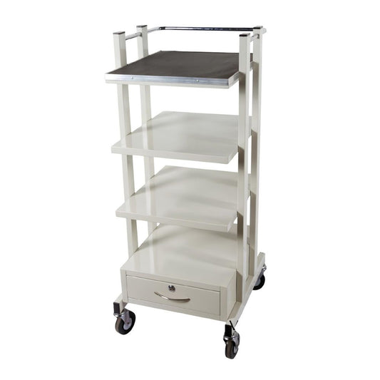 Carro Porta Equiро Endoscópico para Clínicas - NEXUS FLEX VOI2011 - Beige - con Cajon y Ruedas - Estructura Acero Inoxidable Carro Porta Equipo Médico Para Hospital Carro Porta Equipo Médico Para Clínica Carro Porta Equipo Médico Para Consultorio Médico Carro Porta Equipo Médico Para Centros De Salud Carro Porta Equipo Médico Para Laboratorios Médicos Carro Porta Equipo Médico Para Urgencias Carro Porta Equipo Médico Para Quirófano Carro Porta Equipo Médico Para Diagnóstico Carro Porta Equipo Médico 