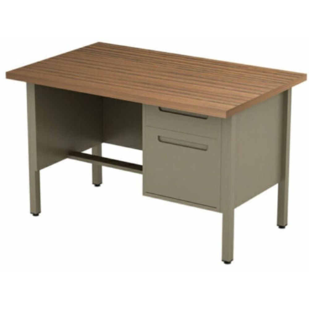 Escritorio escolar OFIK NOVA 184 de madera aglomerada con cubierta de melamina y pedestal derecho con gaveta papelera