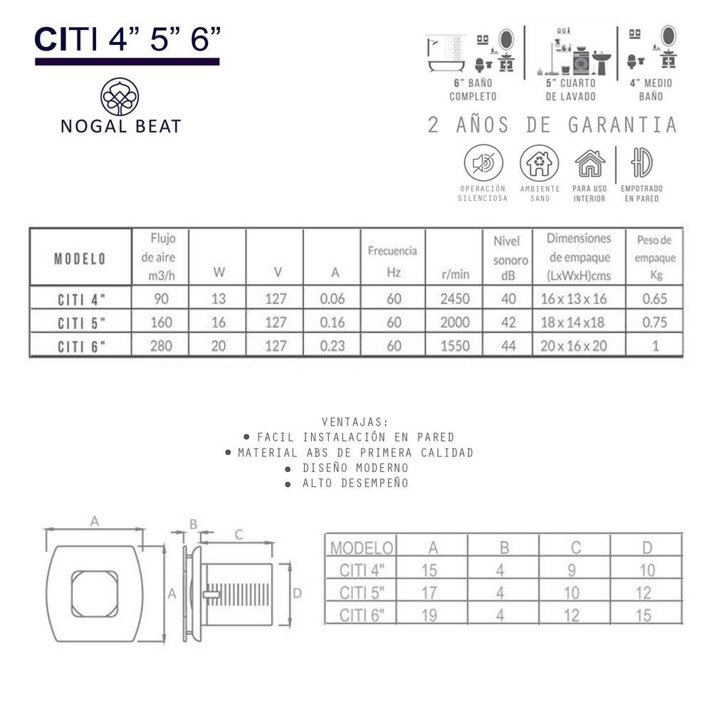 Extractor de Aire para Cuarto de Lavado - MASTERFAN CITI 5 - Blanco - Operación Silenciosa Extractores Axiales Extractores Centrífugos Extractores de Techo Extractores Helicoidale Extractores de Conducto Aireación Circulación de Aire Extracción de Aire Cocinas Industriales Baños Laboratorios Áreas Industriales Garajes y Talleres Sistemas de Ventilación de Edificios Hotel Hostelería