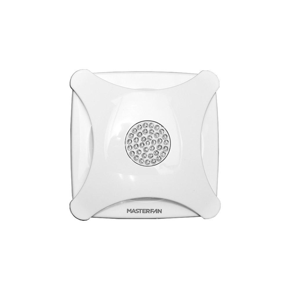 Extractor de Aire para Medios Baños - MASTERFAN DECO LED 4 - Blanco - Operación Silenciosa Ventiladores Industriales Circulación de Aire Ventilación Industrial Sistemas de Ventilación Ruido de Ventiladores Aire Fresco Ventilación Industrial Ventilación Comercial Ventiladores de Techo Ventiladores de Pie Ventiladores de Conducto Calidad del Aire Interior Naves Industriales y Fábricas Almacenes y Centros de Distribución Talleres y Fábricas de Procesamiento Centros Comerciales y Grandes Superficies