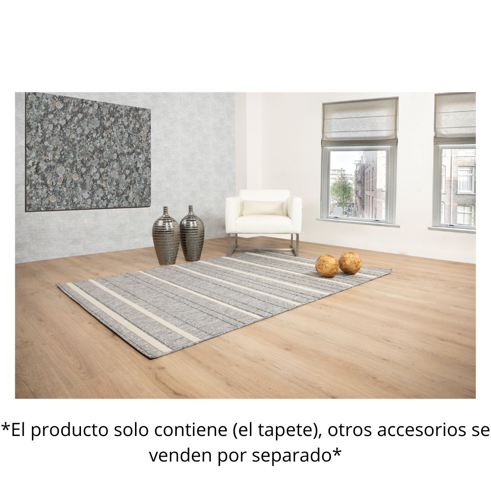 TAPETE LAVIN ARIA T2309 | Tapete Decorativo para Recepción Hotel Hogar Departamento Sala | GRIS CREMA | Varias Medidas | Rectangular | Interior | Hotel Habitación Airbnb Sala Recamara Estudio