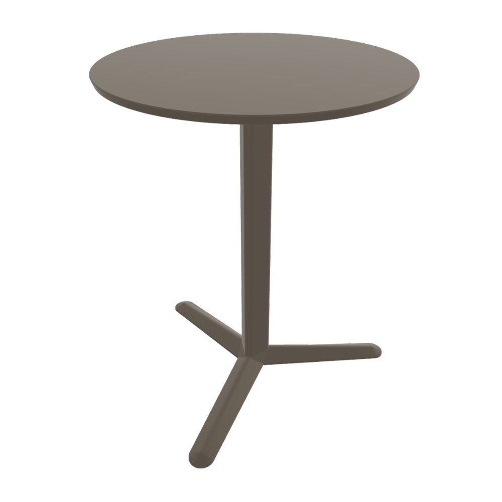Mesa para Negocios Labenze Arket 160-08600 | Cubierta de acero y columna de aluminio de 3 puntas | Nogal Beat · mesa comercial.