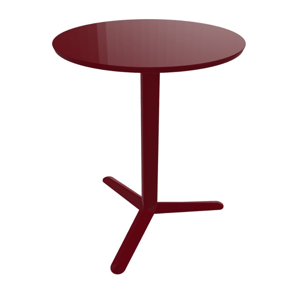 Mesa para Negocios Labenze Arket 160-08600 | Cubierta de acero y columna de aluminio de 3 puntas | Nogal Beat · mesa comercial.