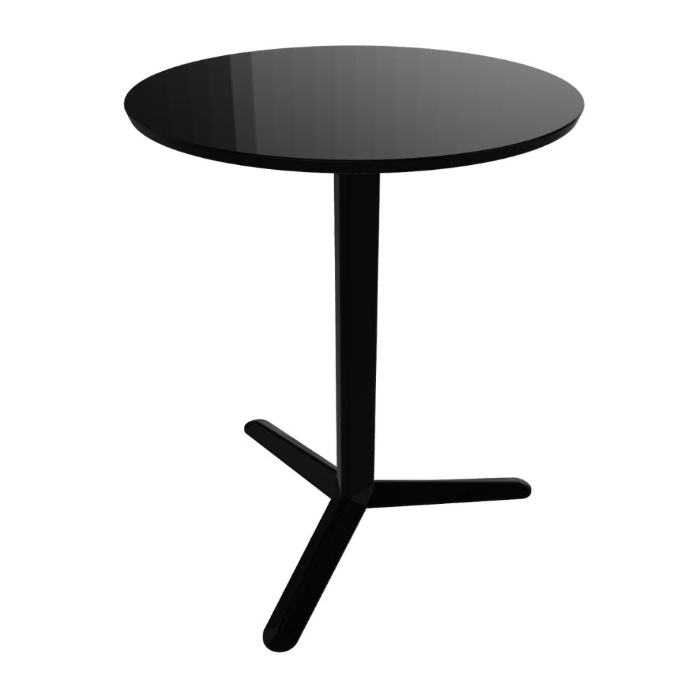 Mesa para Negocios Labenze Arket 160-08600 | Cubierta de acero y columna de aluminio de 3 puntas | Nogal Beat · mesa comercial.