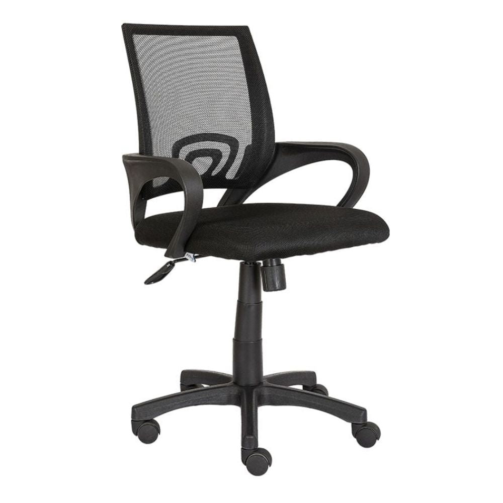 SILLA NOGAL BEAT LK-15 | Silla Operativa para Oficina | Base Estrella Nylon con Rodajas | Tapiz Malla | Interior Institucion Compañia Organizacion Empresa Empresarial  Laboral Oficina Despacho Bufete Operativa