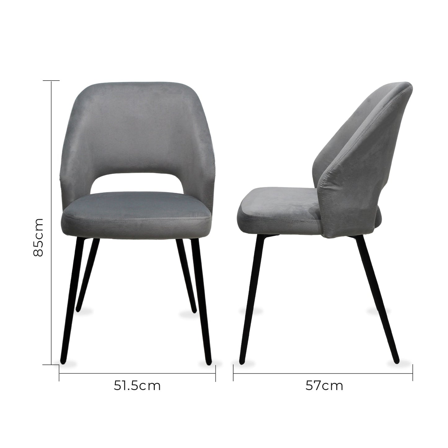 SILLA KINGSTRONG ASTURIAS Z001 SILL0903736 | Silla Ocasional | Base 4 Puntas de Metal | Estilizado Forrado en Tela | Interior