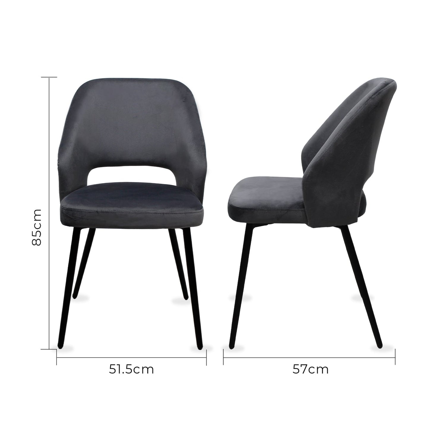 SILLA KINGSTRONG ASTURIAS Z001 SILL0903736 | Silla Ocasional | Base 4 Puntas de Metal | Estilizado Forrado en Tela | Interior