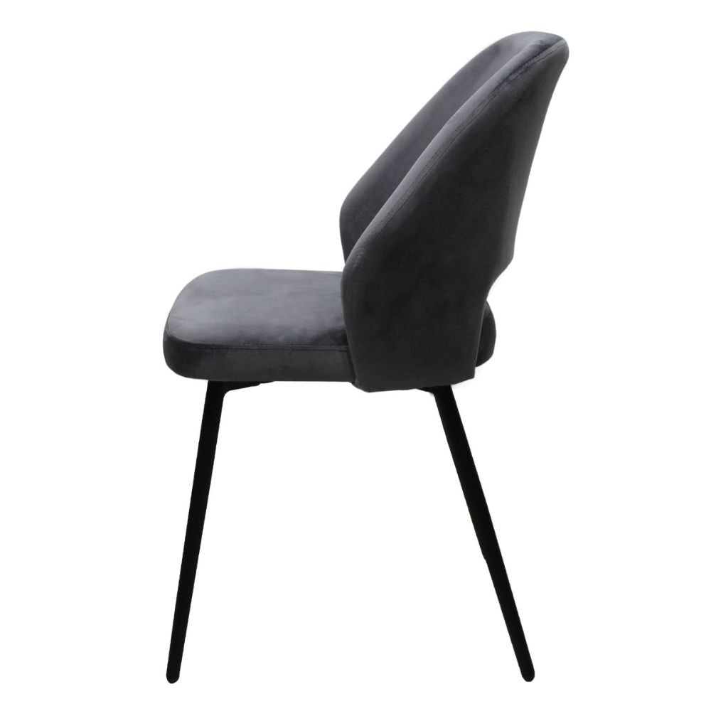 SILLA KINGSTRONG ASTURIAS Z001 SILL0903736 | Silla Ocasional | Base 4 Puntas de Metal | Estilizado Forrado en Tela | Interior 