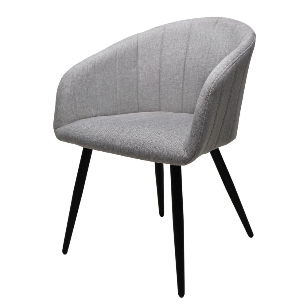 SILLA KINGSTRONG BURGOS S17 SILL0903737 | Silla Ocasional Comercial Decorativa | Base 4 Puntas Metal | Estilizado Forrado en Tela | Interior