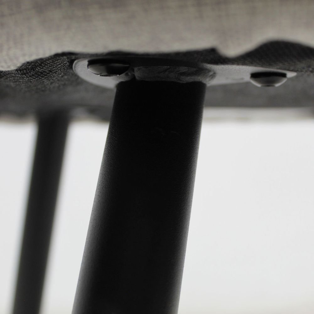 SILLA KINGSTRONG BURGOS S17 SILL0903737 | Silla Ocasional Comercial Decorativa | Base 4 Puntas Metal | Estilizado Forrado en Tela | Interior