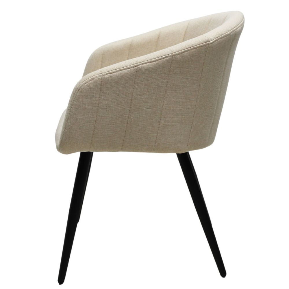 SILLA KINGSTRONG BURGOS S17 SILL0903737 | Silla Ocasional Comercial Decorativa | Base 4 Puntas Metal | Estilizado Forrado en Tela | Interior