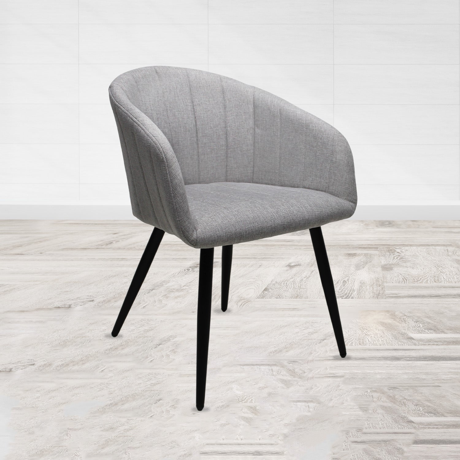 SILLA KINGSTRONG BURGOS S17 SILL0903737 | Silla Ocasional Comercial Decorativa | Base 4 Puntas Metal | Estilizado Forrado en Tela | Interior