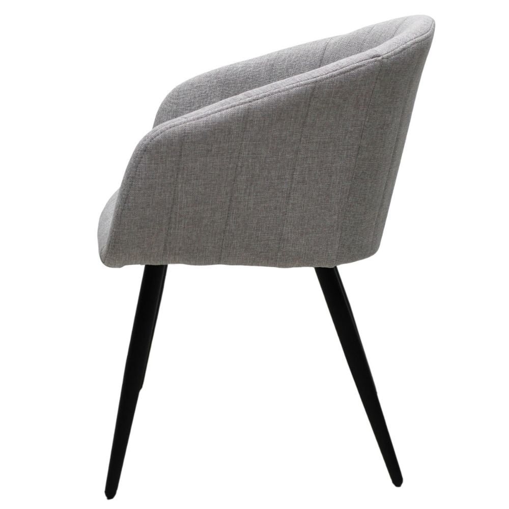 SILLA KINGSTRONG BURGOS S17 SILL0903737 | Silla Ocasional Comercial Decorativa | Base 4 Puntas Metal | Estilizado Forrado en Tela | Interior