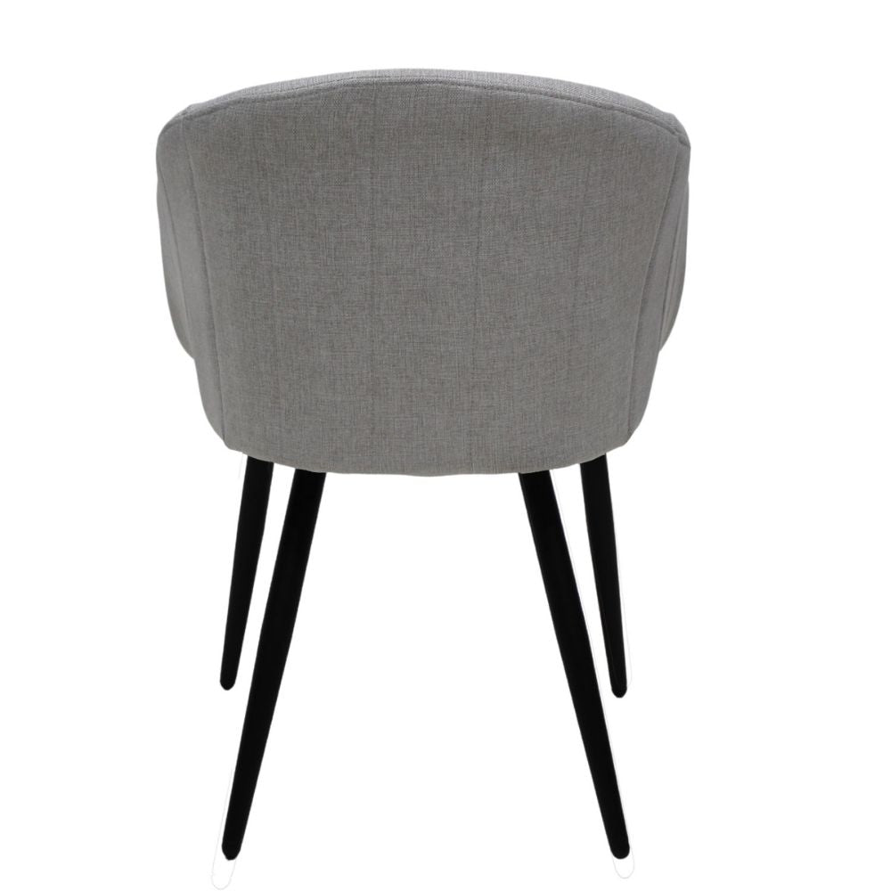 SILLA KINGSTRONG BURGOS S17 SILL0903737 | Silla Ocasional Comercial Decorativa | Base 4 Puntas Metal | Estilizado Forrado en Tela | Interior