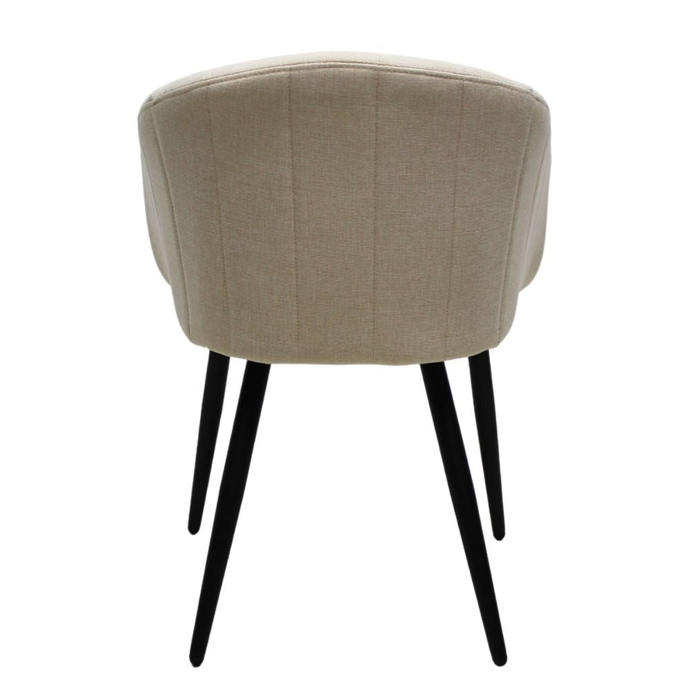 SILLA KINGSTRONG BURGOS S17 SILL0903737 | Silla Ocasional Comercial Decorativa | Base 4 Puntas Metal | Estilizado Forrado en Tela | Interior