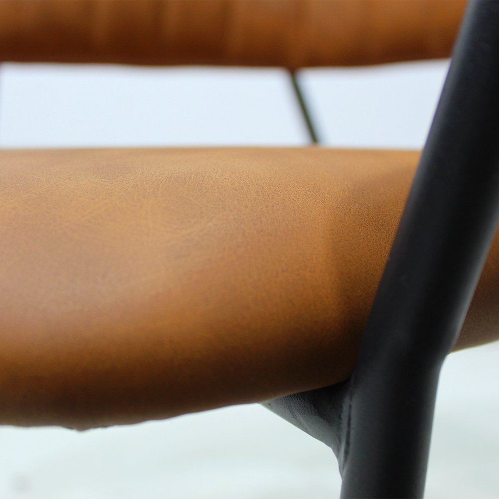 SILLA KINGSTRONG CACERES SILL0903738 | Silla Comercial para Hotel | Tapizado Vinipiel | Base Metal | Interior Cafetería Restaurante Bar Hostelería