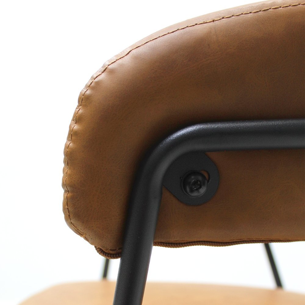 SILLA KINGSTRONG CACERES SILL0903738 | Silla Comercial para Hotel | Tapizado Vinipiel | Base Metal | Interior Cafetería Restaurante Bar Hostelería