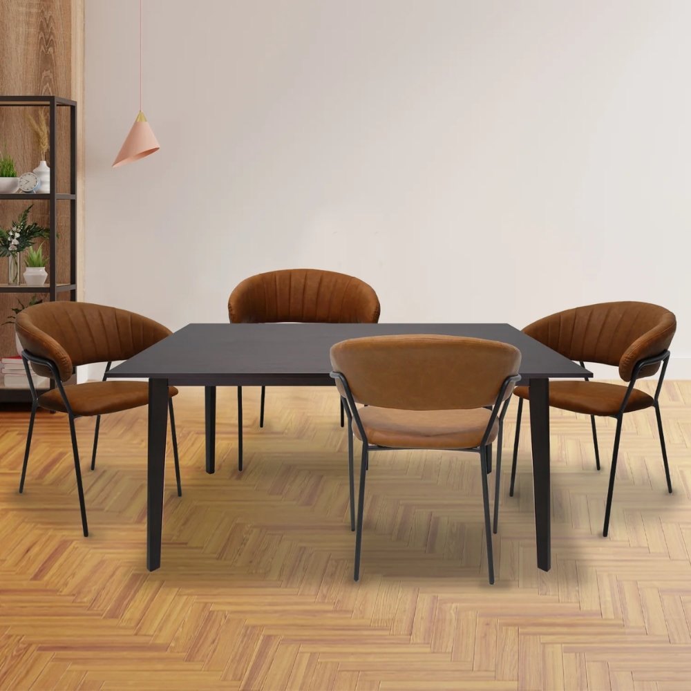 SILLA KINGSTRONG CACERES SILL0903738 | Silla Comercial para Hotel | Tapizado Vinipiel | Base Metal | Interior Cafetería Restaurante Bar Hostelería